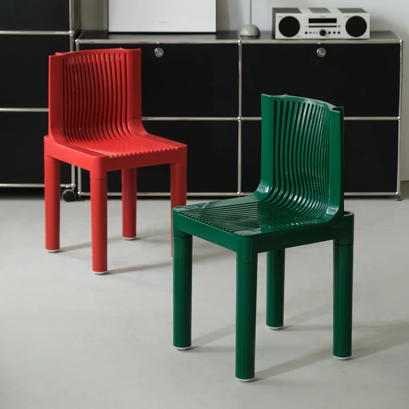 

Nordic designer small apartment home creative simple leisure chair Internet celebrity dopamine medieval cream style meal