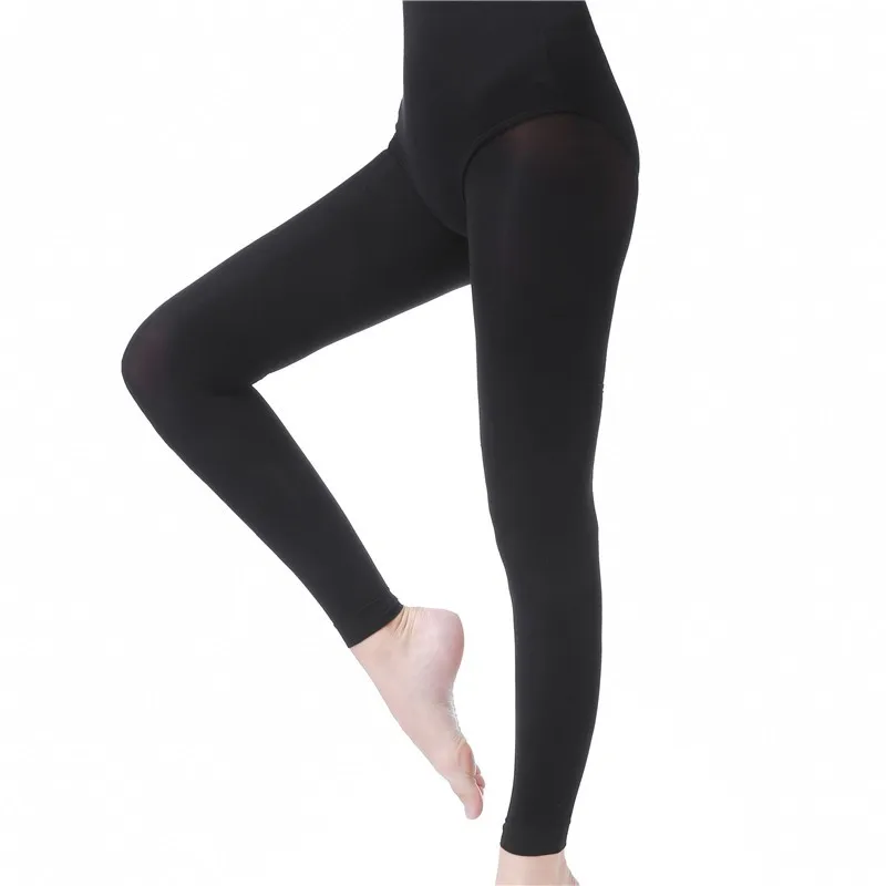 3 pacotes de alta qualidade crianças meninas preto rosa tan ballet dança footless collants