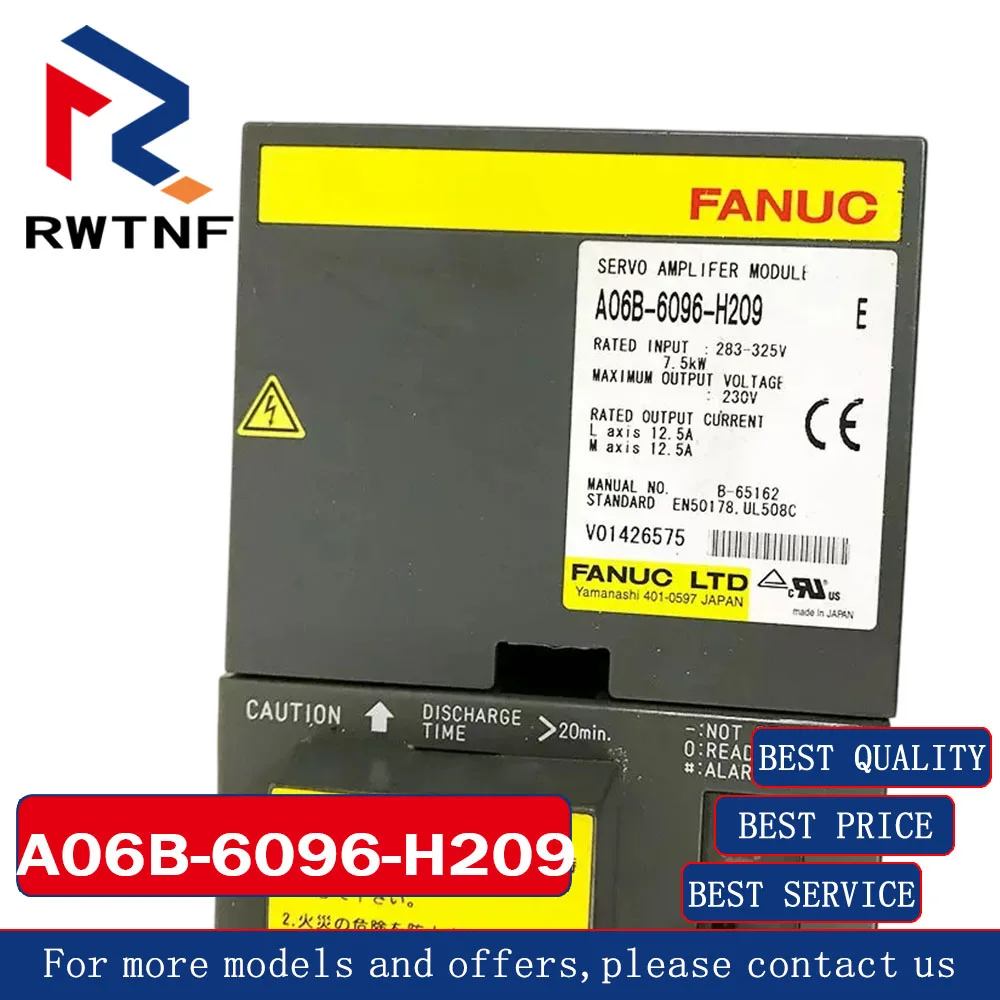 Brand New Genuine A06B-6096-H209 FANUC servo drive,100% original warehouse stock