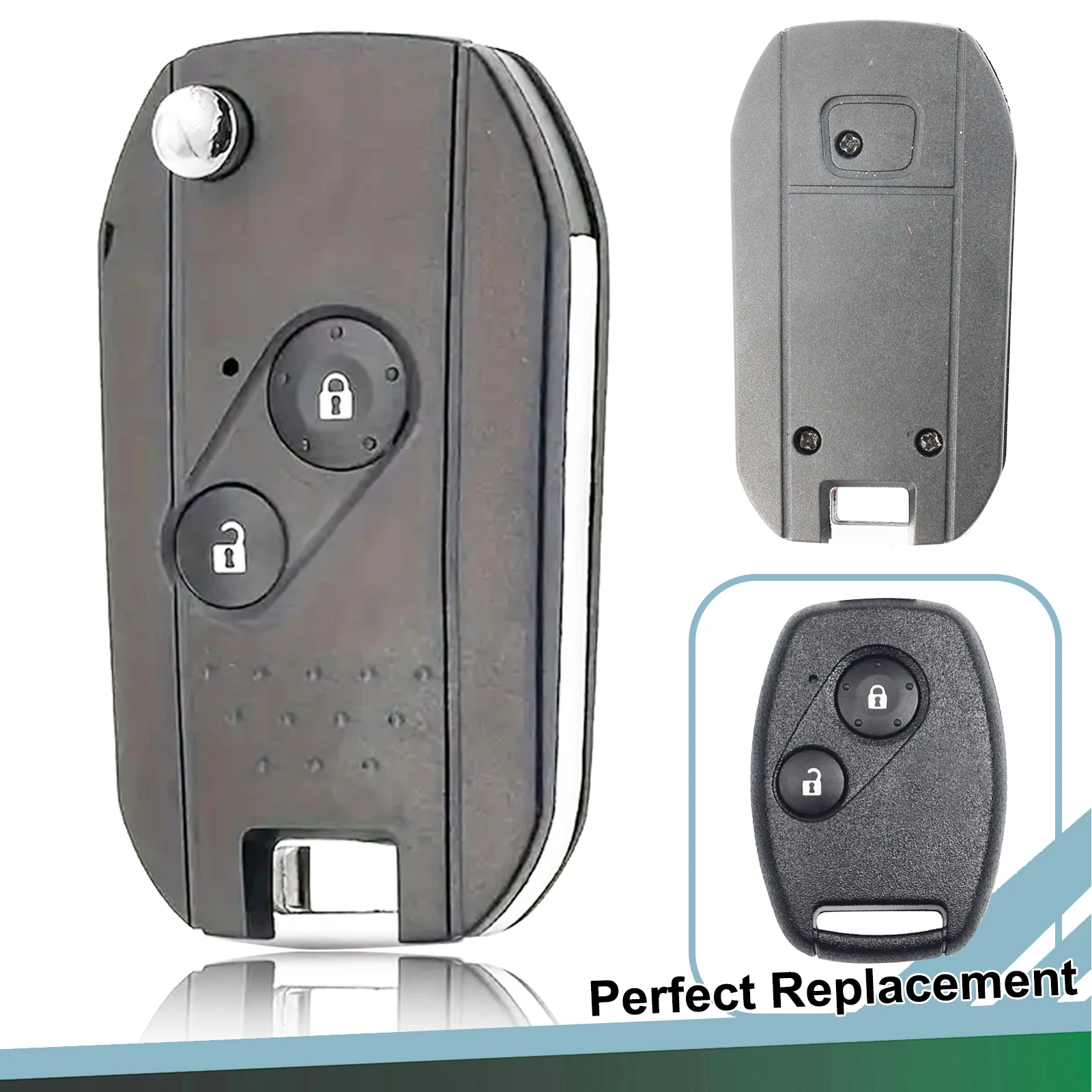 

2 3 4 кнопки 2X Smart Remote Flip Key Fob Чехол для Honda Accord CR-V Civic Odyssey LX Ridgeline Pilot Fit 2007 2008 2009