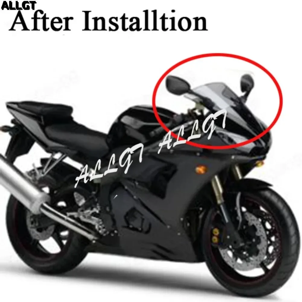 Parabrezza anteriore moto ALLGT per Kawasaki Ninja ZX6R 2003 2004