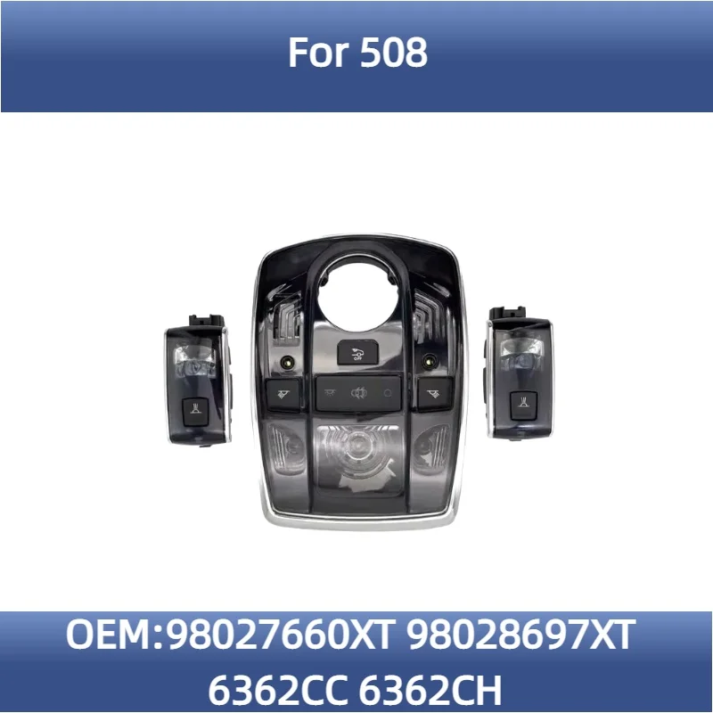

6362CC 6362CH 98027660XT 98028697XT front reading lights Interior Lamp-Card Reader back row Card Reader For Peugeot 508