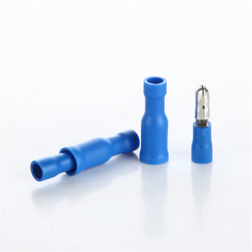 

10Pairs/lot Blue Bullet Type Female/Male Wire Cable Splice Crimp Terminals L7 Plug Connector For 1.5-2.5Wire FRD(MPD)2-156