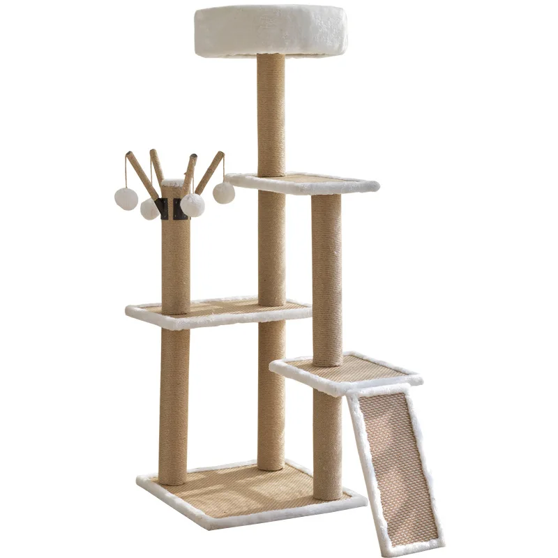 Cheap Luxury Modern Large Climbing Frame Scratcher Components Wood Cat Tree