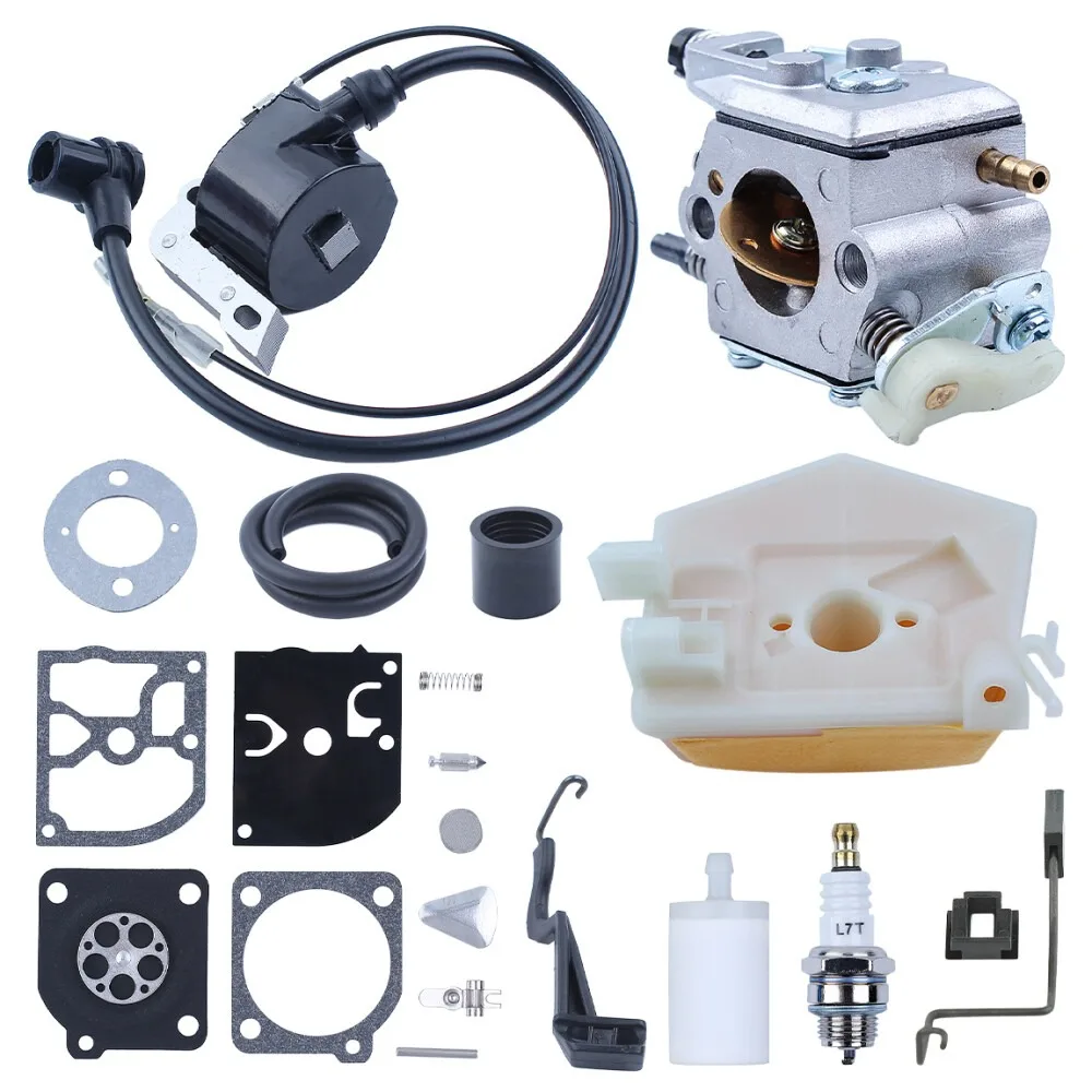 

Carburetor Kit For Husqvarna 55 51 Chainsaw Ignition Coil Air Fuel Filter Gasket