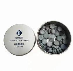 25/50pcs Super Blue Diamond Billiards Cue Tip Club Version 11mm/12mm
