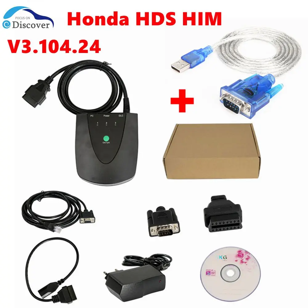 Newest V3.104.24 HIM Diagnostic Tool Module Green Double PCB Multi Function For Honda HDS OBD2 Scanner