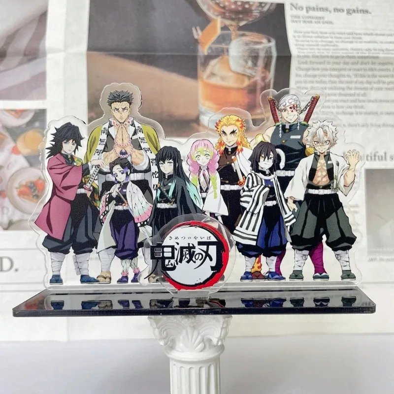 Demon Slayer Acrylic Ornaments Kamado Tanjirou Tomioka Giyuu Anime Figure Desktop Decoration Models Children Toys Birthday Gifts