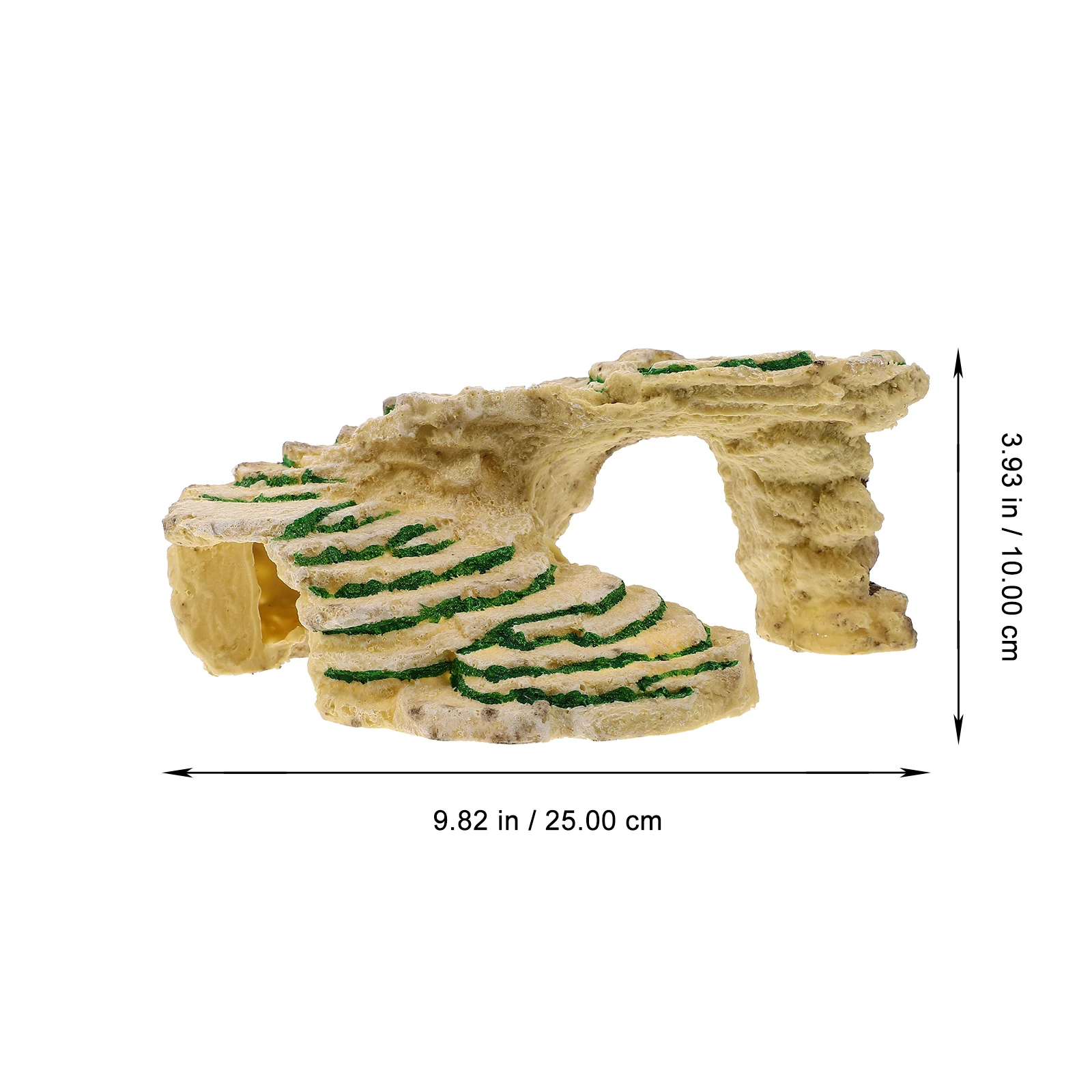

Pet Shelter Resin Turtle Basking Platform Climbing Habitat Reptile Box Accessories Aquarium Decor Container Simulation Vivid