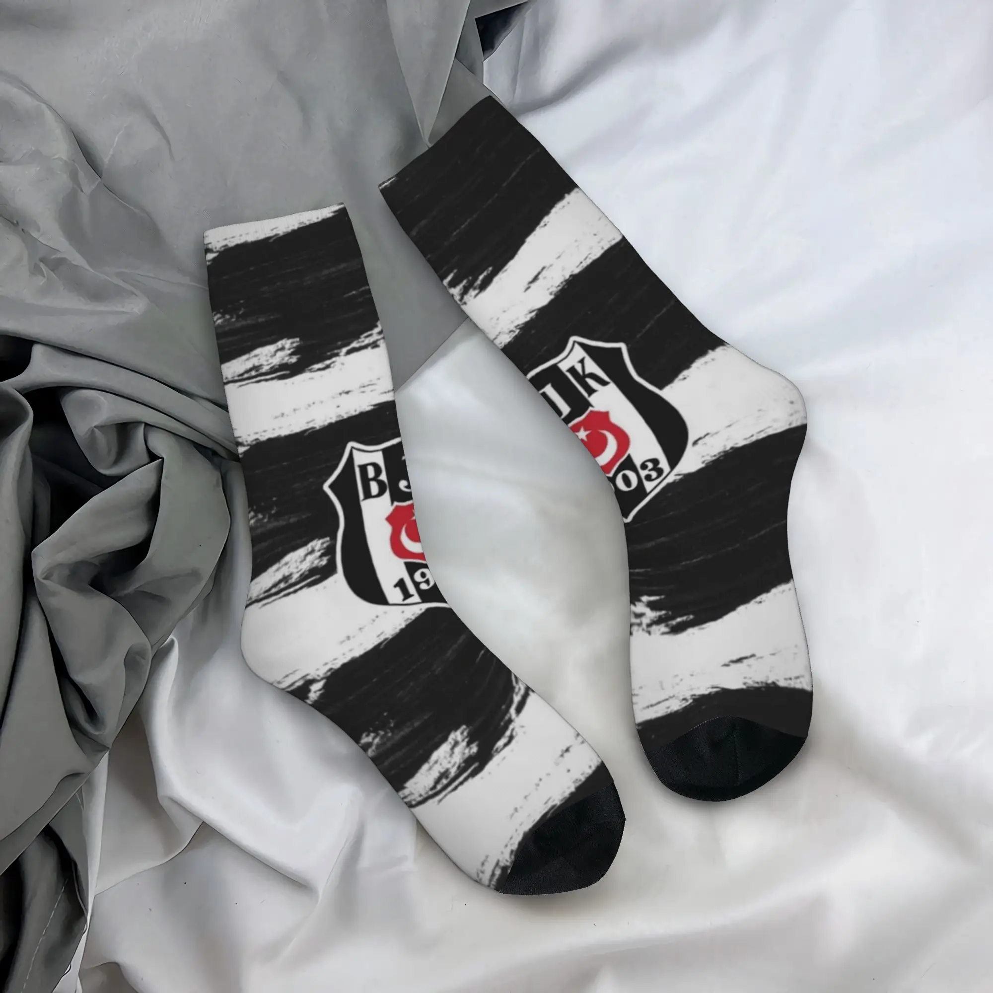 

Hip Hop Vintage Besiktas Crazy Men's compression Socks Unisex Besiktas Street Style Seamless Printed Funny Novelty Crew Sock