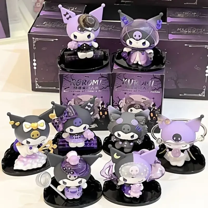 

New Sanrio Kuromi Blind Box Werewolf Kill Series Action Figure Dolls Anime Figures Ornaments Cute Model Fans Collection Toy Gift