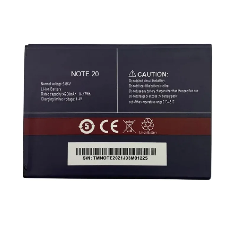 For Cubot Note 20 for Cubot Note 20 Pro Mobile Phone High Quality Replacement Battery 3.85V 4200mAh
