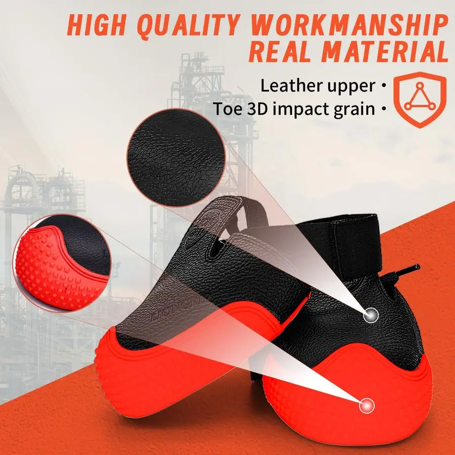 ASTM معتمد زلة أمبير EN 22568 الصلب ToeLG07 مقاومة الصلب تو أغطية الحذاء 0.94 SRO المضادة للانزلاق الجرموق مقاوم للماء العمل التمهيد