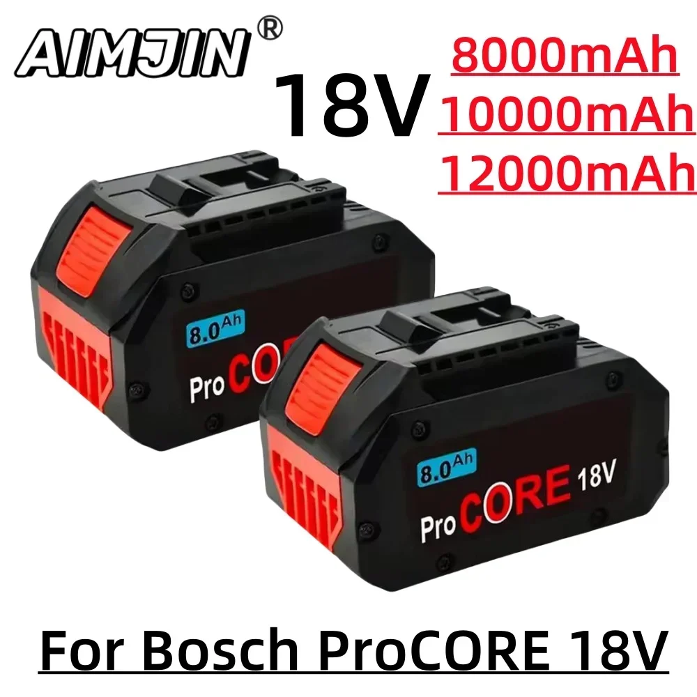 

For Bosch 18V 8.0Ah/10.0Ah/12Ah Professional System Cordless Tool BAT618 GBA18V8 21700 Battery ProCORE Replacement Battery