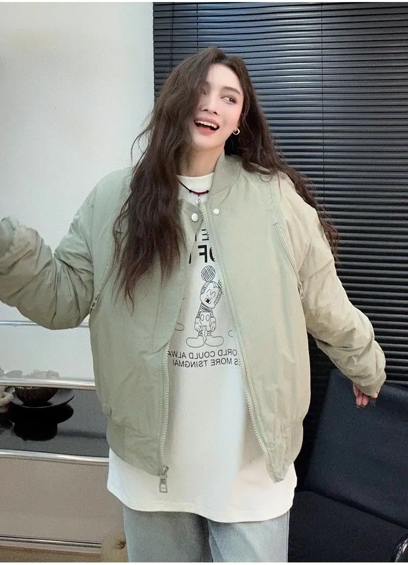 

Bomber Jackets Womens Jacket Japonesa Autumn Canvas Patchwork Colorful Colorblock Preppy Carnival Youthful Artistic Modern Youth