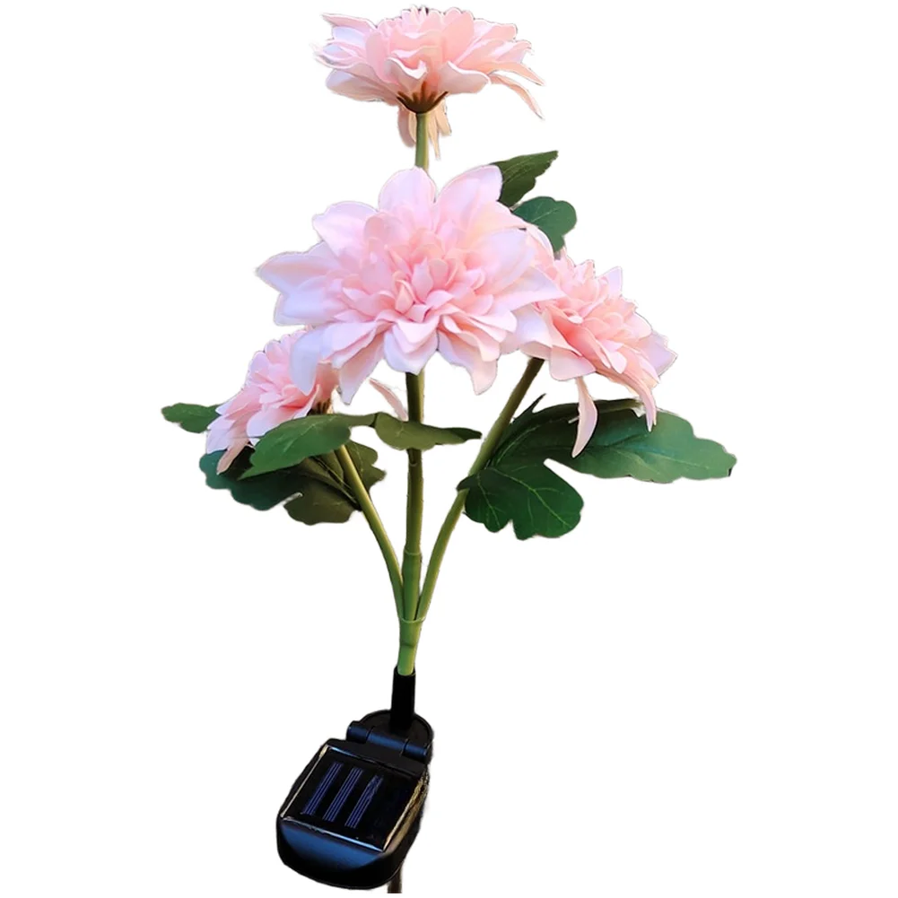 75cm for solar Powered Peony Flower Lantern Stake Light for Garden Yard Pathway Patio Outdoor Decor Pink Cream White Navy