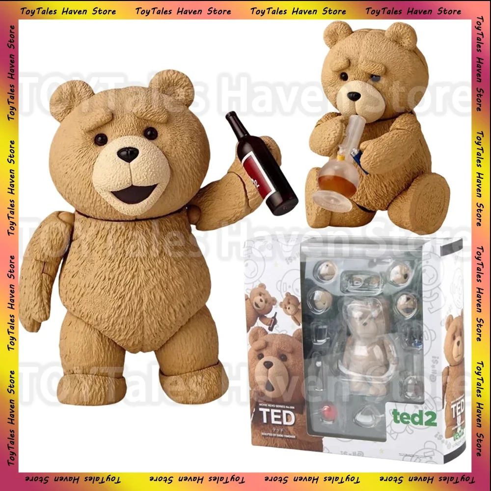 YAMAGUCHI Ted 2 Action Figure Bjd Ted Teddy Bear Action Figure Revoltech No.006 Teddy Brick Figure Gk Movie Model Doll Toy Gift