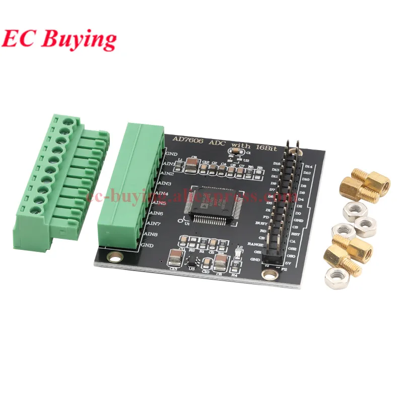 AD7606 Multi-channel ADC Analog to Data Acquisition Conversion Module 16-bit 8-channel Synchronization Sampling Frequency 200KHz
