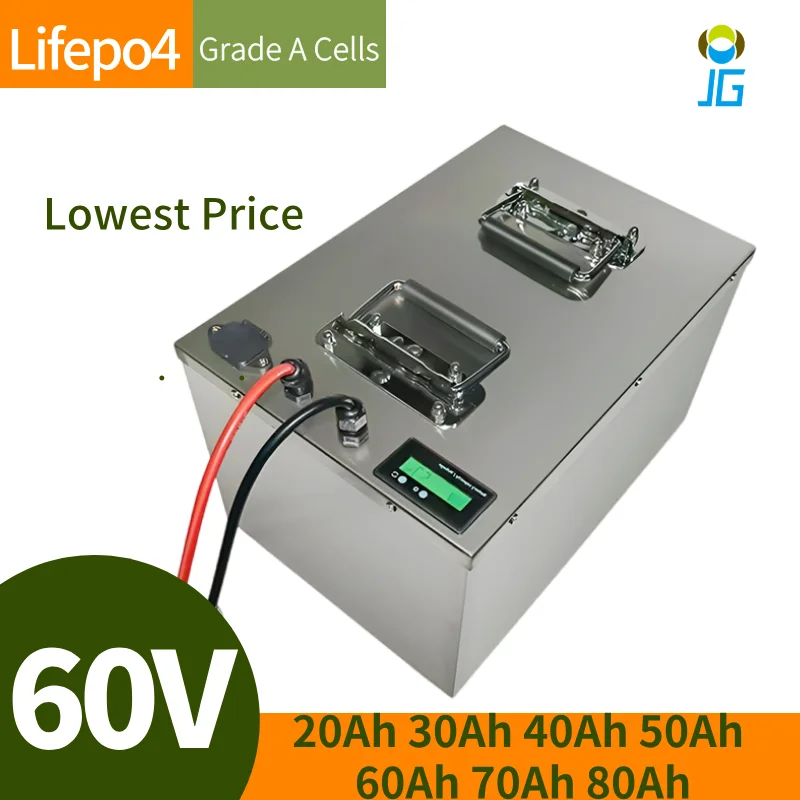 

60 В Lifepo4 аккумулятор 20 Ач 30 Ач 40 Ач 50 Ач 60 Ач 70 Ач 80 Ач lifepo4 аккумулятор для 1 кВт 2 кВт 3 кВт 4 кВт 5 кВт + зарядное устройство