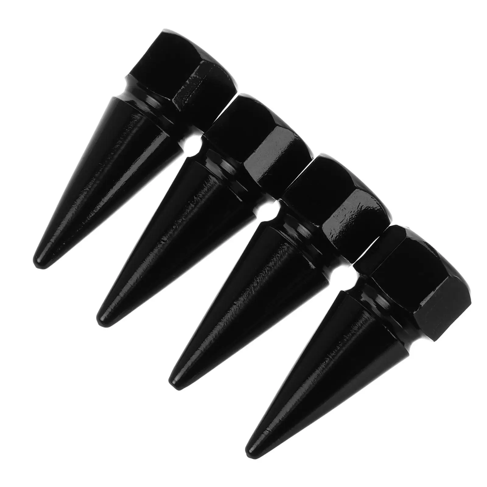 

4Pcs Tire Valve Caps Aluminum Alloy Dustproof Pointed Car Truck Motorcycle Parts Accessories Stem Cap Air Pressure