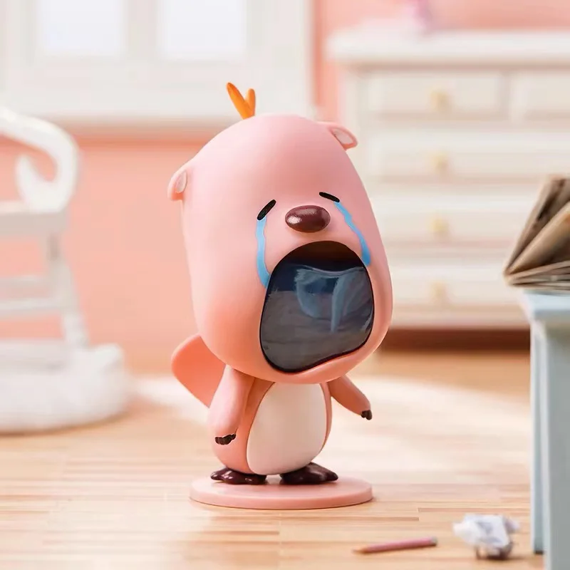 Miniso Zanmeng Loopy Blind Box, muñeco divertido que sacude su cabeza, adornos de escritorio genuinos hechos a mano