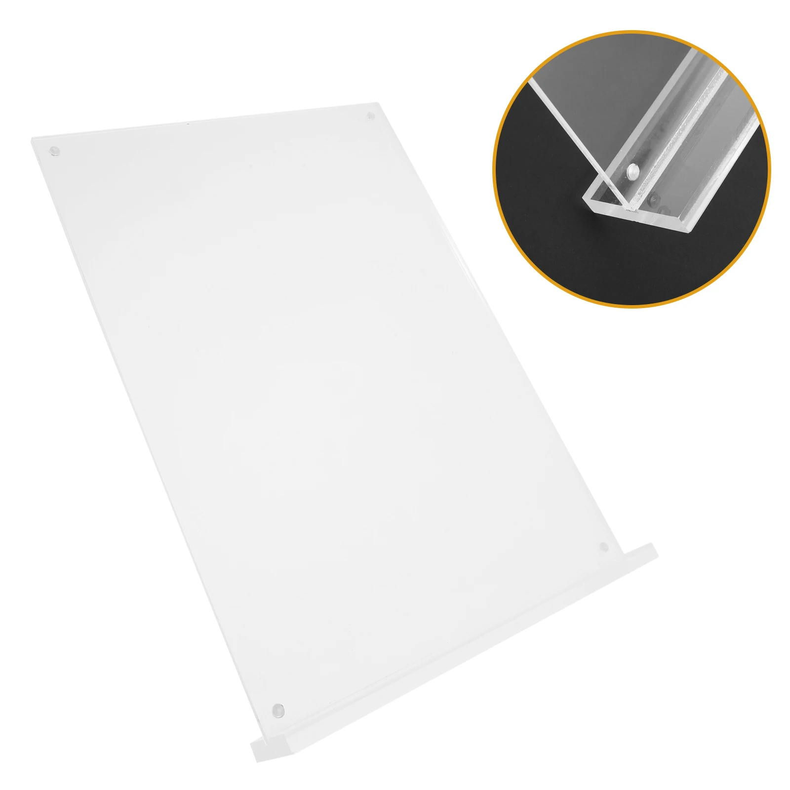 Acrylic Table Transparent Display Acrylic Sign Holder Holder A4 Vertical Sheets Menu Advertising Magnetic Stable