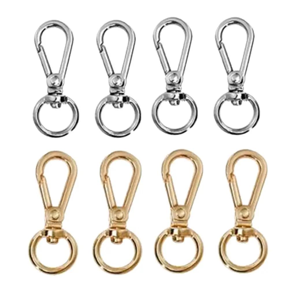 

Stainless Steel Hammock Chair Hanging Kit Swivel Clasp Gold Silver Hooks Jewelry Connector for Furniture and DIY Projects
