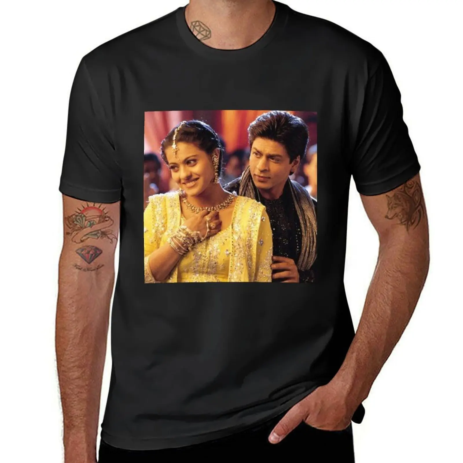 

shahrukh khan T-Shirt boys animal print sweat T-shirts for men cotton