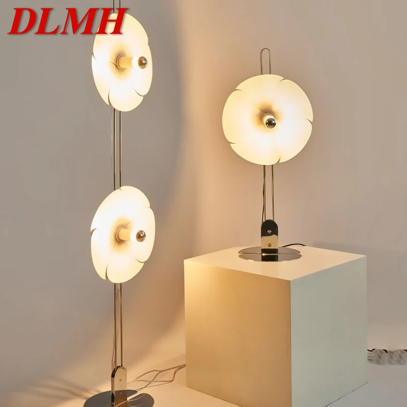 DLMH Nordic Retro Petal Floor Lamp luxury Modern Family Iiving Room Bedroom LED Creativity Decorative Standing Light