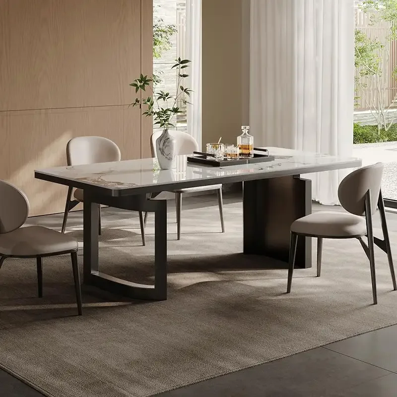 Designer Luxury European Dining Table Aesthetics Modern High Quality Unusual Design Restaurant Nordic Muebles Trendy Furniture