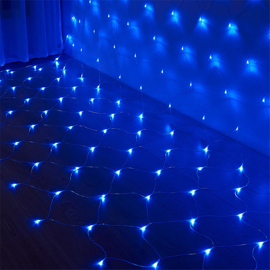 2023 nuovo 3*2/2*2M Outdoor Garden Led Mesh Fairy String Lights impermeabile Christmas Holiday Wedding Window Curtain Garland Lights