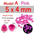 20 piezas de color rosa 5X4mm A