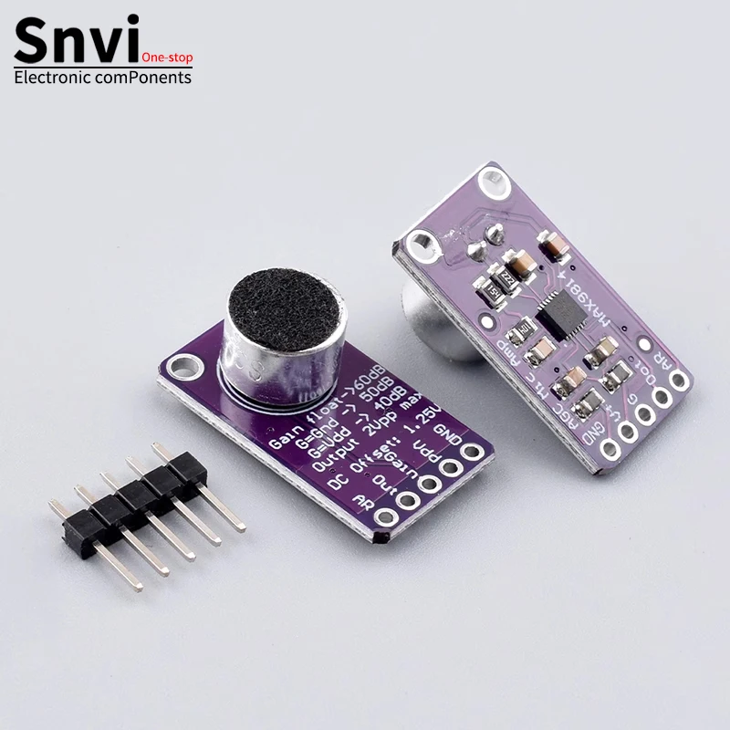 MAX9814 moduł płytki wzmacniacza mikrofonu AGC automatyczna kontrola wzmocnienia dla Arduino programowalny atak i proporcja zwalniania niski THD