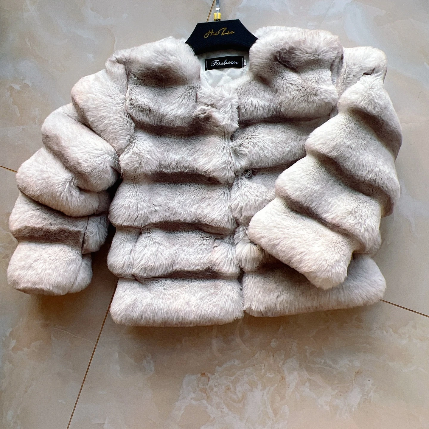 

Faux Fur Coats Children Solid Fur Jackets Turn Down Collar Long Sleeve Single Breasted Thick Loose Fit Casual 2025 Autumn Winter