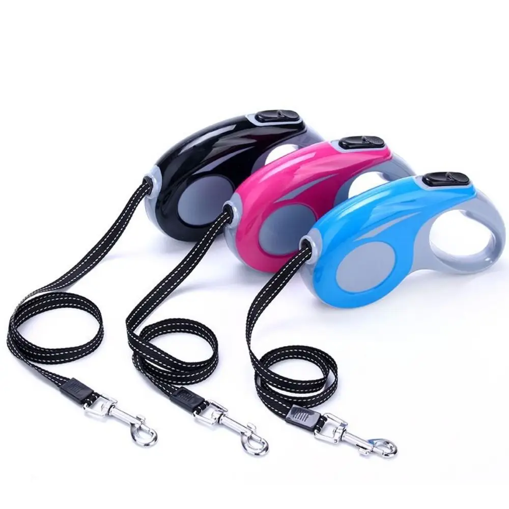 Dog Walking Rope Retractable Telescopic Traction Rope Universal 3/5M Nylon Leash Rope Automatic Extending Rope Pet Supplies