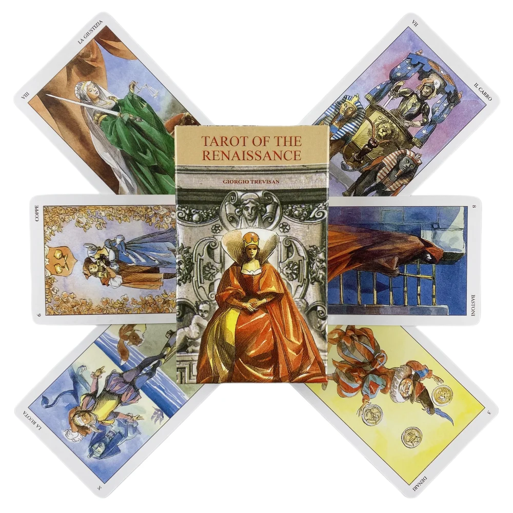 Tarot Of The Renaissance Cards A 78 Deck Oracle English Visions Divination Edition Borad Playing Games