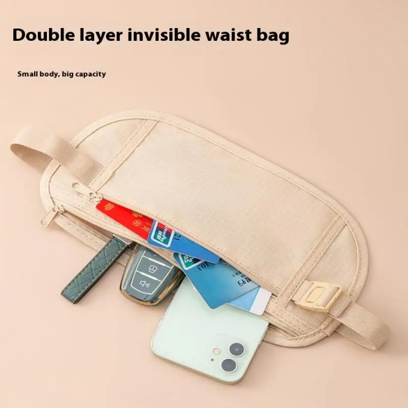 

Universal Mobile Phone Anti-theft Bags Sports Running Waist Bag Money Belt For Travel Women And Men Slim Hidden Traveling Wallet