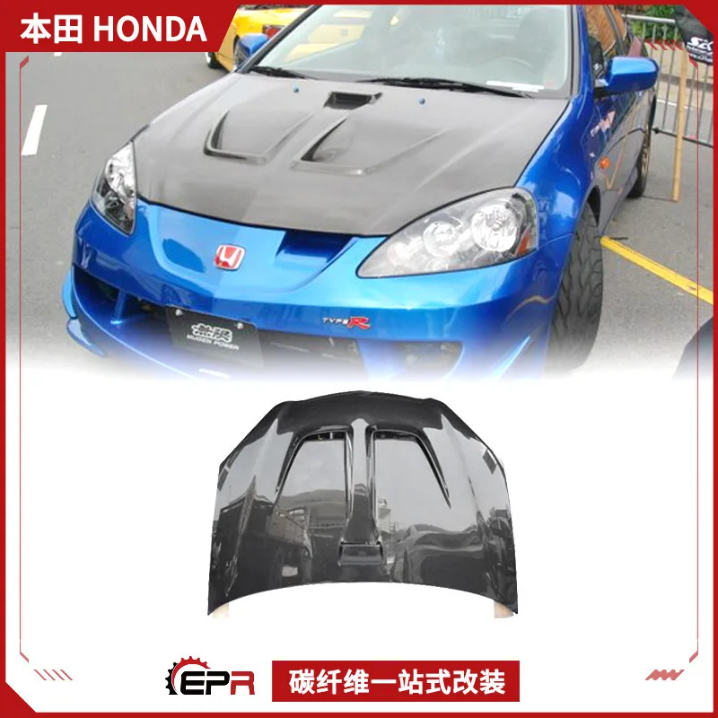

Для Integra Honda DC5 Acura RSX Модернизация из углеродного волокна, неограниченное количество передней крышки MUGEN