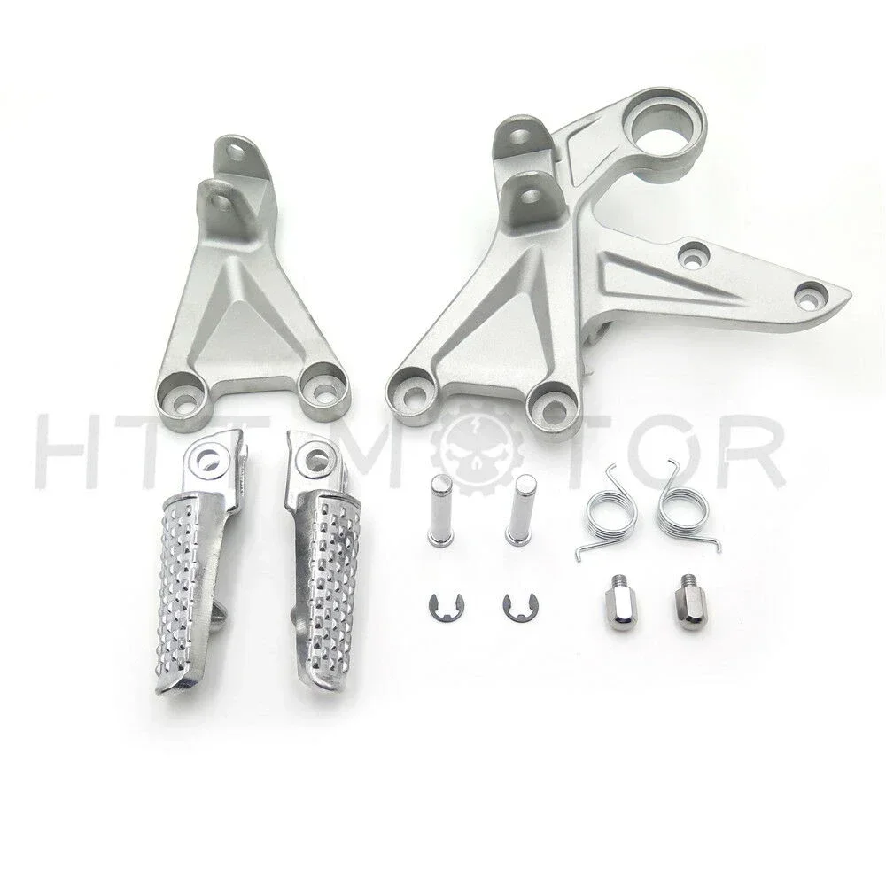 

Foot Peg Silver Front For Honda CBR1000RR 2008 2009 2010 2011 Rider Brackets Aftermarket Motorcycle Parts