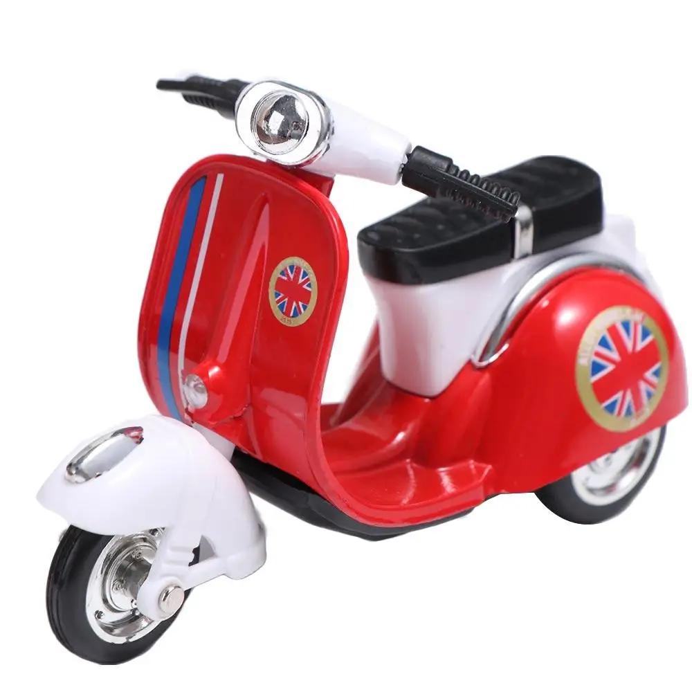 Draagbare pull-back motorfiets model gegoten miniatuur mini motorfiets traagheid voertuig speelgoed simulatie motorfiets speelgoed kinderen speelgoed