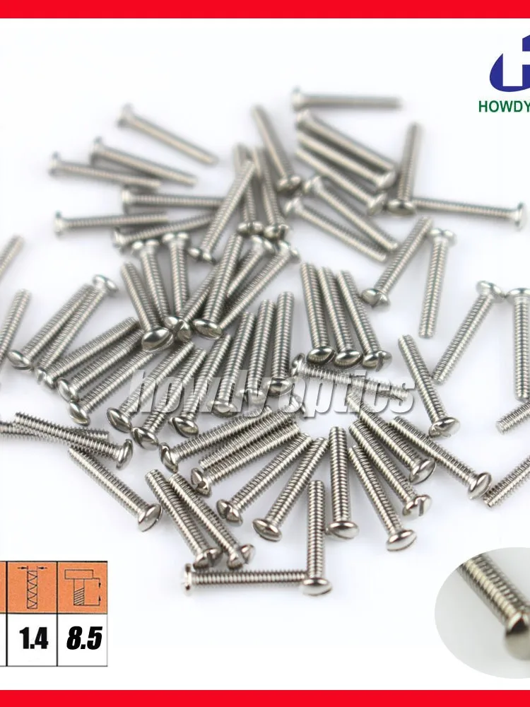 500pcs Size 2.5x1.4x8.5mm Eyewear glasses Optical Eyeglasses screw accessories