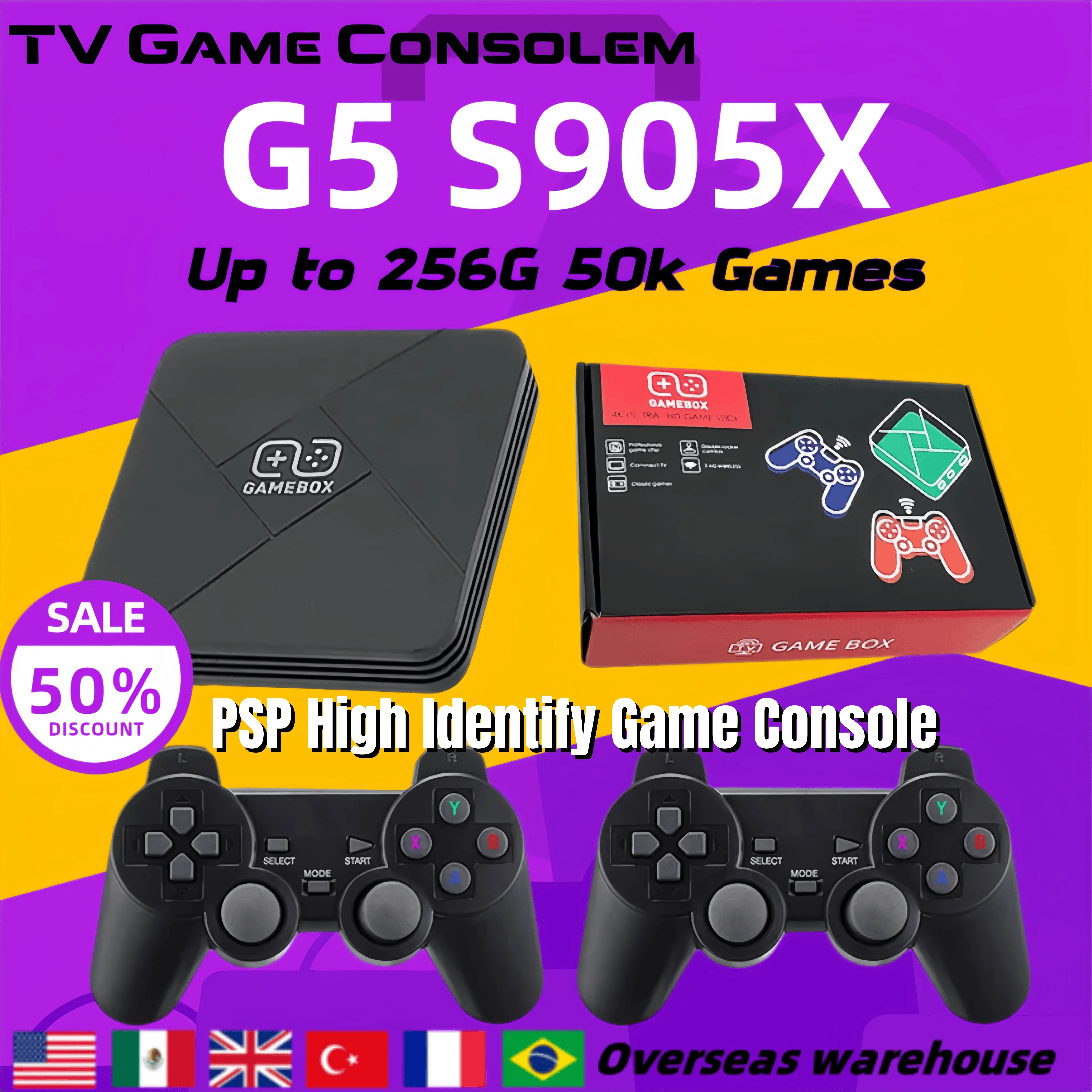 G5 S905X ريترو لعبة فيديو صندوق أكثر من 10 أجهزة محاكاة ثنائية النظام 4 النواة وحدة المعالجة المركزية 4K سوبر HD لعبة فيديو وحدة التحكم دعم NDS/PS1/PSP TV Box #1