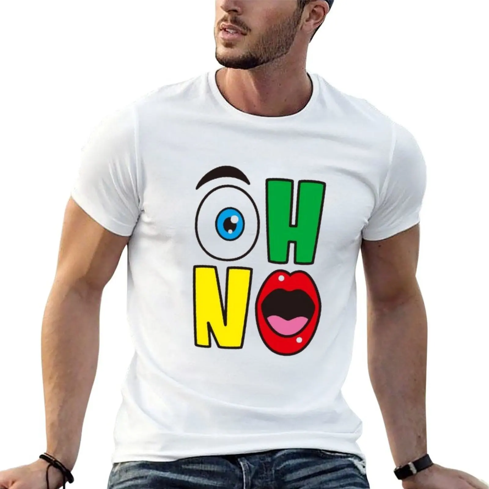

Oh No! - Sticker Coloré Pop Art Fun et Expressif T-Shirt funny t shirts dark humor man t shirts cotton T-Shirt