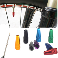 4Pcs Set Aluminum Alloy Road MTB Track Racing Bike Tube Tire Bicycle Wheel Valve Caps for Presta Schrader Valve Stem Dust Cover