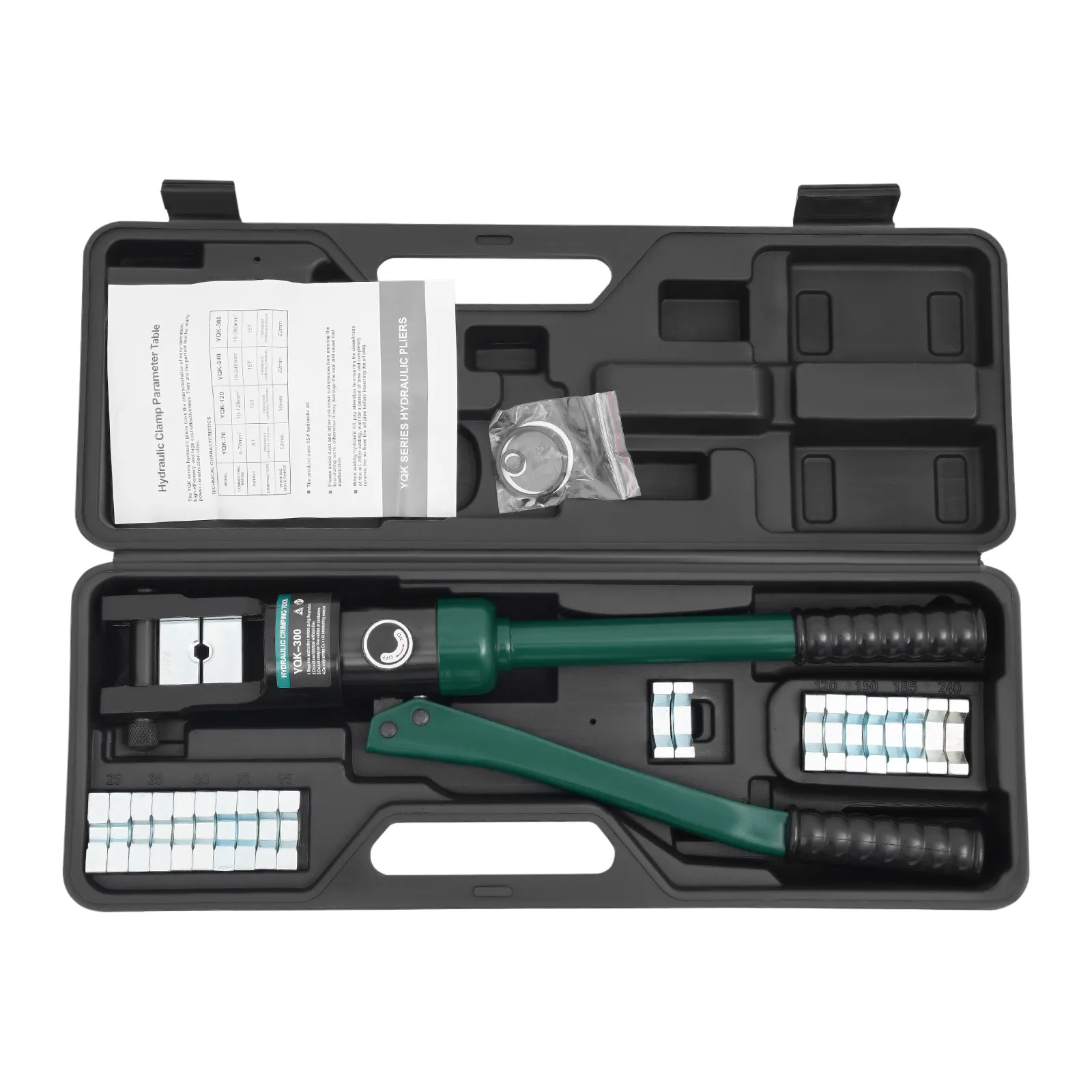 47*13cm Handbetriebenes Hydraulisches Crimpwerkzeug, Crimpzange mit 11 Paar Pressbacken – Detail 4