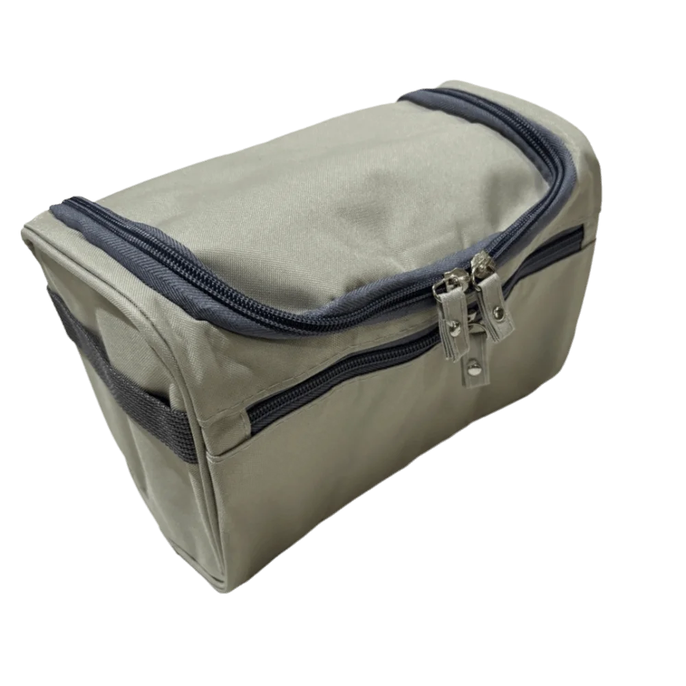 Large Capacity Travel Toiletry Bag Solid Color Hook Wall Mounted Portable Cosmetic Bag Multi-functional Nylon Bath Organizer Bag