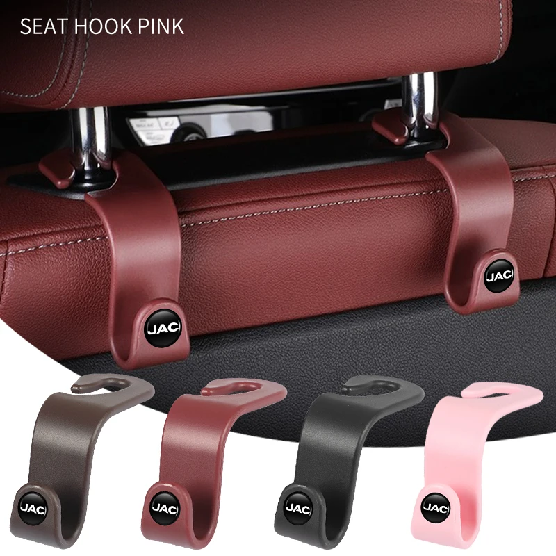 Universal Car Seat Headrest Hook Auto Rearseat Hanger Sticker For JAC Refine J3 J2 S5 S3 J5 J6 J4 T8 Vapour S2