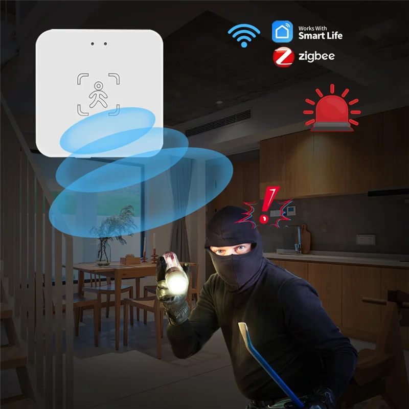 N88R Tuya Human Presence Sensor 24G Human Presence Millimeter Wave Radar Sensor Light Sensing