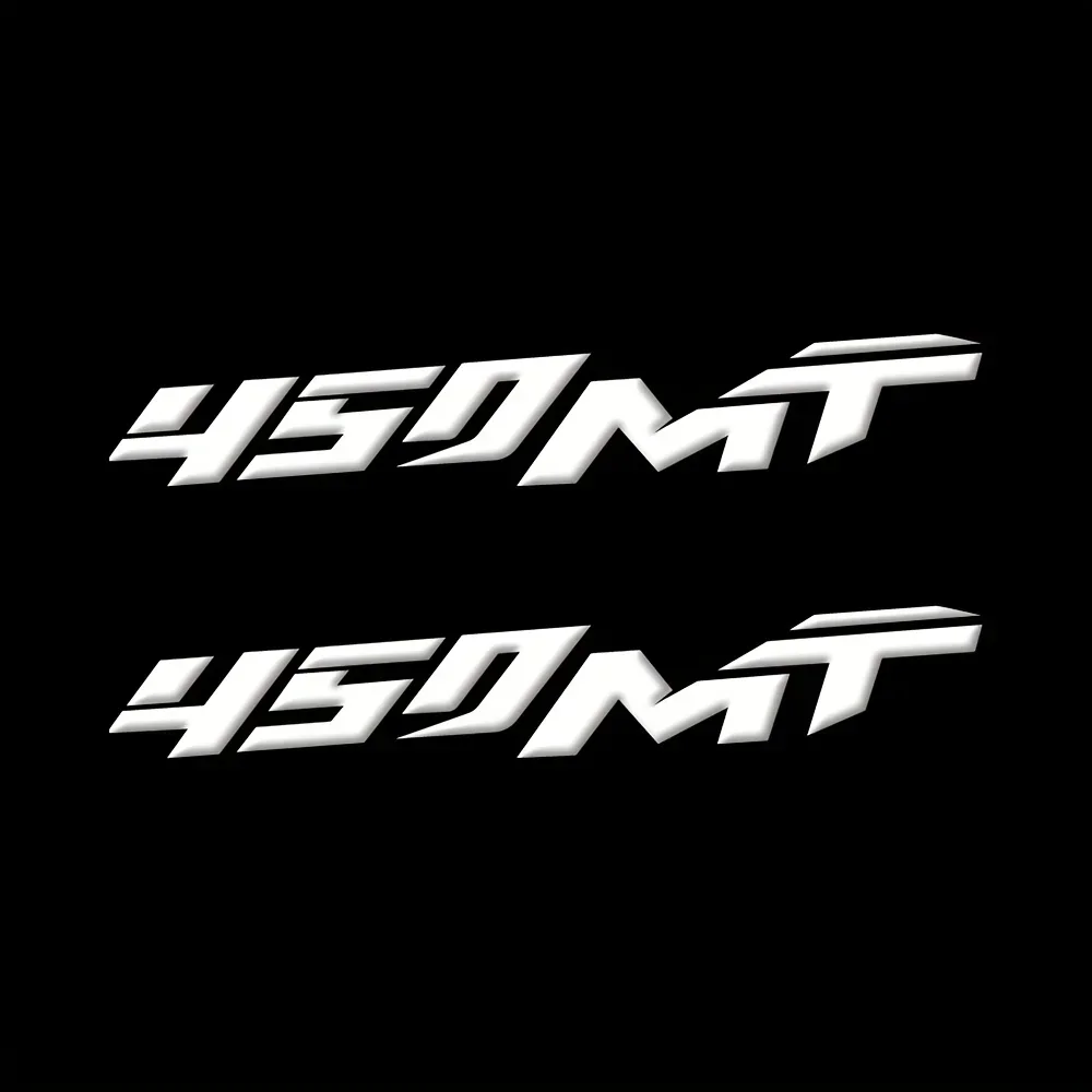 2 قطعة/المجموعة "450MT" ملصق عاكس للدراجات النارية سيارة ليلة تحذير الديكور متعددة الألوان ملصق مائي