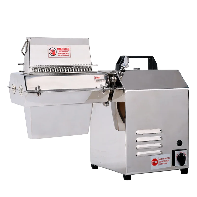 Standard ETS737 model with 300W stable motor, max 175mm feeding width, built-in 37 pairs stainless steel cutter rollers